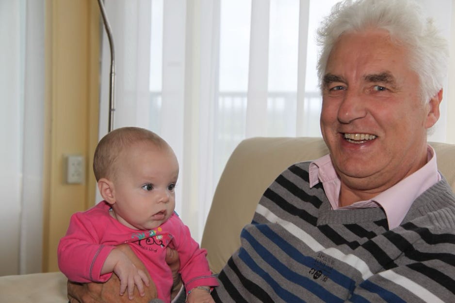 Arjen met klein kind